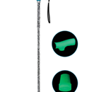 Folding Canes with Silicone Gel Glow Grip Handle and Tip - Handle and tip glow in the dark.
Cane folds into 4 conven