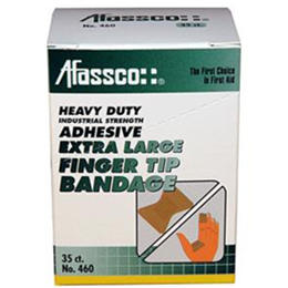 Finger Tip Bandages, X-Lg, Course Woven. Adhesive, 35/Box