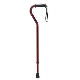 Drive :: Adjustable Height Offset Handle Cane With Gel Hand Grip