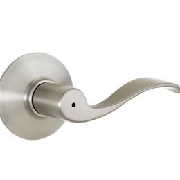 Schlage Accent Satin Nickel-Handed Push-Button-Lock Privacy Door Lever Schlage Accent Satin Nickel-Handed Push-Button-Lock Privacy Door Lever