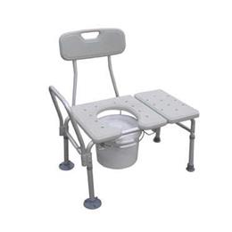 Transfer Bench & Commode Combination w/Plastic Seat(KD)