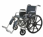 WHEELCHAIR EXCEL 22&quot; W RDLA ELR NAVY - Excel Extra Wide Wheelchair. Seat 22&quot;W X 18&quot;D; Navy, Vinyl Uphol