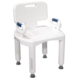 Image of Premium Series Bath Bench with Back and Arms 2