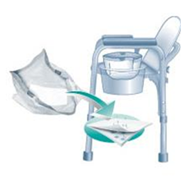 Medline :: Commode Liner with Absorbent Pad