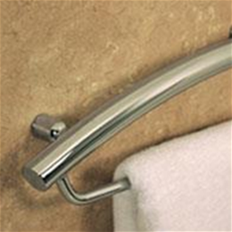 Towel Bar with Integrated Support Rail