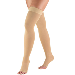 Airway Surgical :: 0868 TRUFORM Classic Compression Ladies' Thigh High, Open Toe, Stay-Up Beaded Top, Stocking
