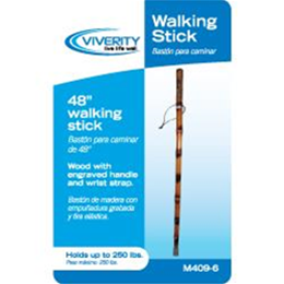 Roscoe Medical :: Viverity Walking Stick - Spiral Handle, 48