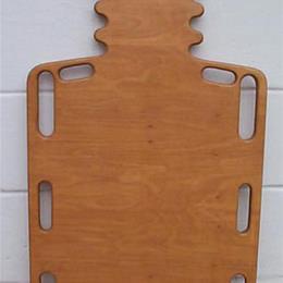 Wood Short Spine Backboard W/ Pinned Hole 32 L x 16 W