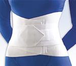 LUMBAR SACRAL SUPPORT WITH OVERLAPPING ABDOMINAL BELT 10&quot; - High quality 10&quot; high elastic with soft foam and hook and loop c