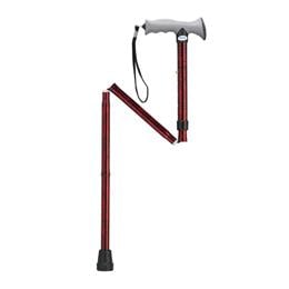 Adjustable Lightweight Folding Cane With Gel Hand Grip