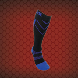 CSX 15-20 Compression Sport Socks #X200-RYB Royal Blue on Black