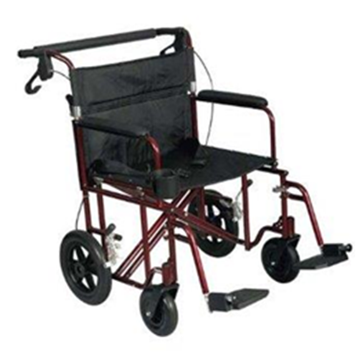 22" TRANSPORT CHAIR WITH 12 INCH REAR WHEELS 22" TRANSPORT CHAIR WITH 12 INCH REAR WHEELS
